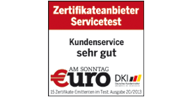 EURO am Sonntag Customer Service: very good